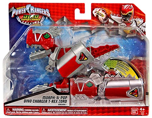 0045557431914 - POWER RANGERS DINO SUPER CHARGE - T-REX ZORD MORPH-N-POP CHARGER