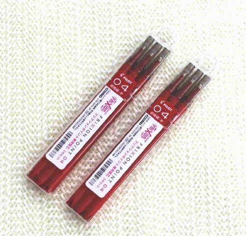 4560214920335 - PILOT FRIXION POINT GEL INK PEN REFILL-0.4MM-RED-PACK OF 3X2PACK VALUE SET