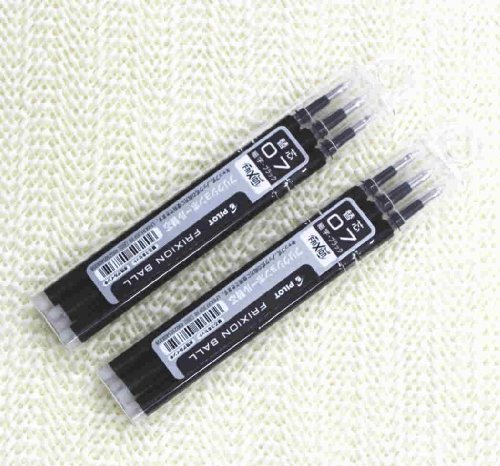  Pilot FriXion Gel Ink Pen Refill-0.7mm-black-pack of