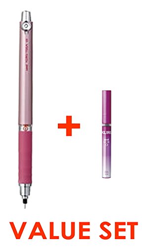 4560214924043 - UNI KURU TOGA AUTO LEAD ROTATION MECHANICAL PENCIL 0.5 MM RUBBER GRIP TYPE /PINK BODY/WITH THE SPARE 20 LEADS ONLY FOR KURU TOGA VALUE SET (WITH OUR SHOP ORIGINAL PRODUCT DISCRIPTION)