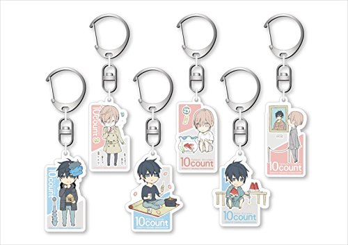 4560404485408 - TEN COUNT ACRYLIC KEYCHAIN COLLECTION 6PACK BOX RIKU TADAOMI TRADING SNAP CLIP HOOK STRING STRAP BAG BACKPACK PURSE TOTE PHONE BALL CHAIN KEY HOLDER RING POUCH PENDANT DANGLE DECOR ACCESSORY ZEXTWORKS