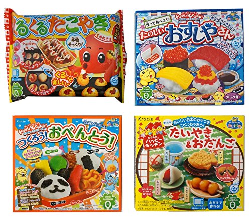 4562417998845 - ASSORTMENT OF 4 KRACIE POPIN COOKIN & HAPPY KITCHEN KITS NT6000248 4 PACKS OF DIY CANDY KIT NINJAPO PACKAGE