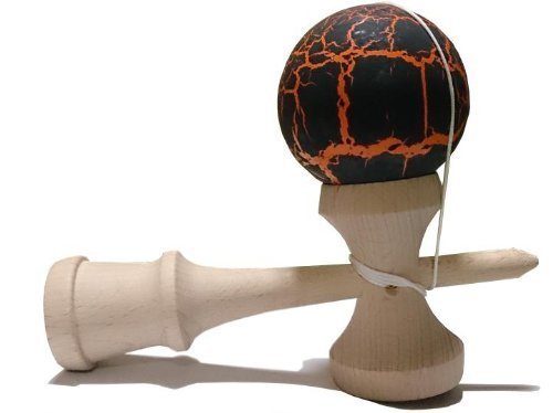 4562457495342 - THERE ARE COLOR VARIATIONS IN TOY GIFT OF SKILL SUCCESS RATE UP EXTREME KENDAMA TREE WITH A SPECIAL SURFACE TREATMENT STREET KENDAMA [FASHION KENDAMA A COOL (BLACK X ORANGE)