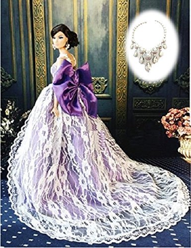 4562478681809 - LONGING OF WEDDING DRESS TO CHOOSE SEVEN SET BARBIE DOLL FOR JENNY BRYCE MOMOKO SUCH AS 1/6 SIZE DOLL FOR VARIOUS SET (RIBBON PURPLE)