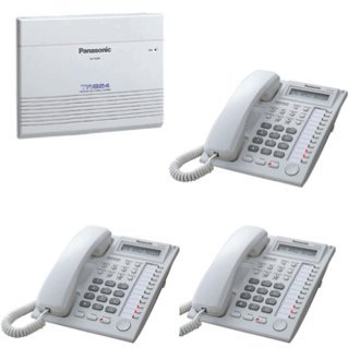 0045635157606 - PANASONIC KX-TA824 & 3 KX-T7730 PHONES WHITE