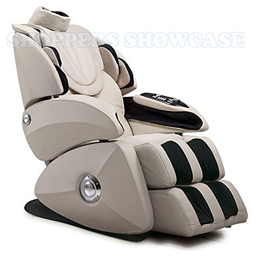 0045635443457 - OSAKI OS-7075R (CREAM) TOTAL HEATED MASSAGE CHAIR WITH BONUS 800 PAGE STRESS MANAGEMENT & RELAXATION BUNDLE. EXECUTIVE ZERO GRAVITY, 4 ROLLER S-TRACK, DESIGNED WITH A SET OF INTELLIGENT MASSAGE ROBOT, SPECIAL FOCUS ON THE NECK, SHOULDER AND LUMBAR MASSAG