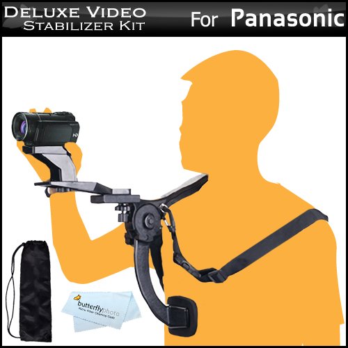 0045635693456 - DELUXE HANDS FREE VIDEO SHOULDER MOUNT STABILIZER SUPPORT RIG + CARRYING CASE FOR PANASONIC HC-X920K, HC-V720K, HC-V520K, HC-V210K, HC-V110K, HC-X900, HC-V10, HC-V750K, HC-V550K, HC-V250K, HC-V130K, HC-W850K, HC-VX870K, HC-V770K, HC-WX970K HD CAMCORDER