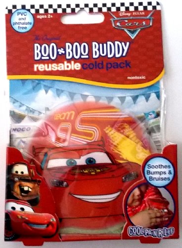0045635942868 - DISNEY BOO BOO BUDDY REUSABLE COLD PACK FOR KIDS - DISNEY CARS - LIGHTNING MCQUEEN DESIGN