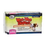 0045663188115 - WEE-WEE DISPOSABLE DOGGIE DIAPERS EXTRA SMALL 12 PACK