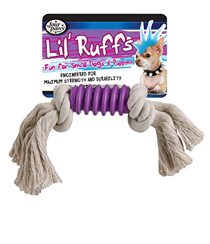 0045663221119 - FOUR PAWS LIL RUFFS RIB AND ROPE DOG TOY