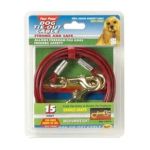 0045663856106 - MEDIUM WEIGHT TIE OUT CABLE RED SIZE 10 FT