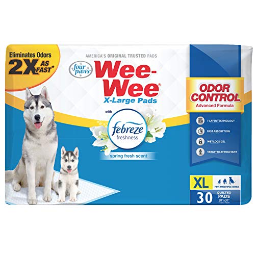 0045663975685 - WEE-WEE PUPPY TRAINING PEE PADS 30-COUNT 28 X 34 STANDARD SIZE PADS WITH FEBREZE