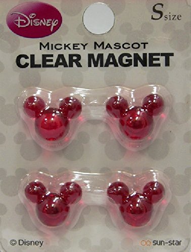 4573295907942 - DISNEY DESNEY MICKEY MOUSE MASCOT MAGNET S RED 4PIECE SET