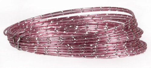 0045744125879 - DIAMOND WIRE LIGHT PINK 32 FT LONG - DECORATIVE WIRE - FLORAL SUPPLIES