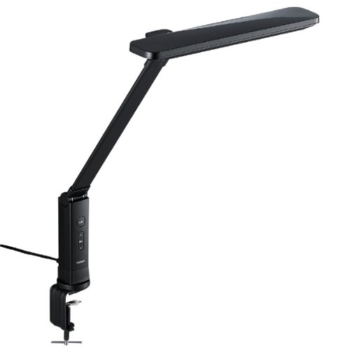 4580397227496 - TWINBIRD LED CLAMP DESK LIGHT (AA TYPE OR EQUIVALENT) BLACK LE-H636B