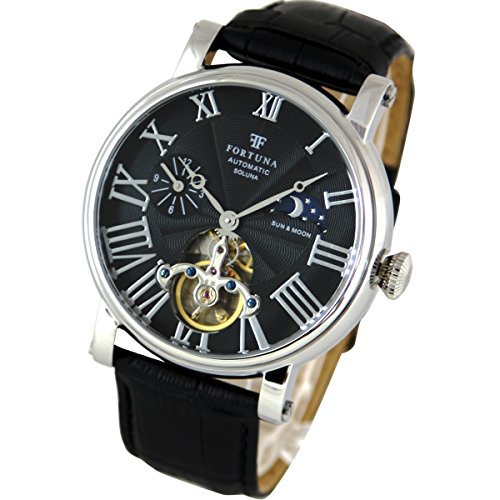 4580451573781 - MECHANICAL AUTOMATIC WATCHES HAND-ROLLED SUN AND MOON SKELETON ITALIAN LEATHER STRAP MEN BUSINESS CASUAL LUXURY
