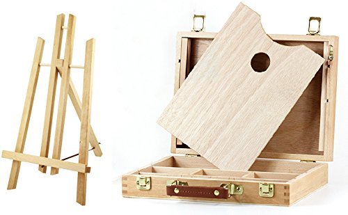 4580476551023 - TABLETOP SMALL EASEL PORTABLE THREE POINTS WITH A SET OF CASE WITH PALLET KI-2
