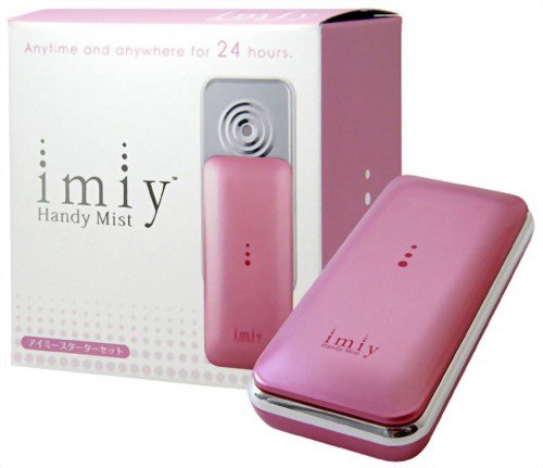 4582171843021 - IMIY HANDY MIST - 24 HOURS NANOMIST FACIAL SKIN STEAM CARE - NANO PARTICLE GENERATOR -(PINK)