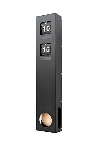 4582320280998 - +LUMBER BY HACOA PL028 WALL FLIP CLOCK, NATURAL WOOD INSTALLED ON ITS PENDULUM (MAPLE)