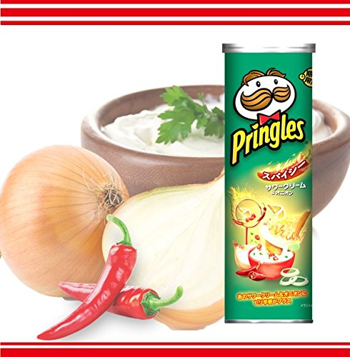 4582401770752 - PRINGLES SPICY SOUR CREAM & ONION CHIPS 110G X 8 FROM JAPAN