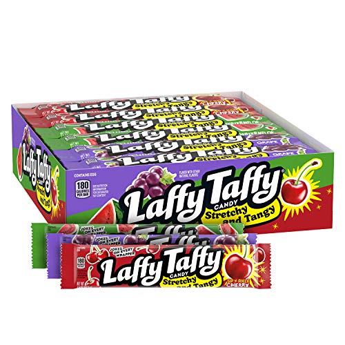4583928395619 - WONKA LAFFY TAFFY STRETCHY & TANGY VARIETY BOX, 24-COUNT, 1.5-OUNCE BOXES (PACKAGING MAY VARY)