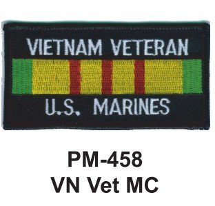 0458458336699 - 3'' EMBROIDERED MILLITARY PATCH VN VET MC