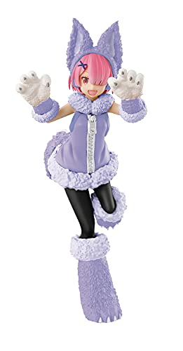 4589584954351 - RE:ZERO - STARTING LIFE IN ANOTHER WORLD: SSS WOLF & SEVEN KIDS RAM PVC FIGURE