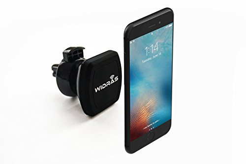 0045906994831 - WIDRAS AIR VENT CAR MOUNT UNIVERSAL MAGNETIC PHONE HOLDER FOR SMARTPHONE AND MINI TABLETS IPHONE 7 7 PLUS / 6S PLUS / 6S / 6 / GALAXY S7 / S7 EDGE / EDGES6 / S6 EDGE / GALAXY NOTE 5 / NEXUS 6 / GPS MOBILE BLACK