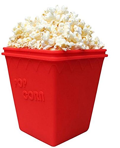 0045912392454 - MICROWAVE POPCORN POPPER SILICONE BOWL HEALTHY CHOICE BPA FREE DISHWASHER SAFE CONTAINER KITCHEN COOKING TOOL EASY TO COOK HEALTHY SNACK BOWL MOVIE PARTY POPCORN MAKER BY POPS