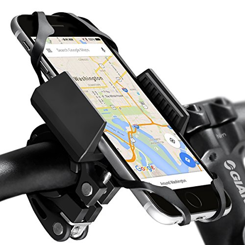 0045929592236 - WIDRAS BIKE AND MOTORCYCLE CELL PHONE HOLDER 2ND GENERATION | BICYCLE MOUNT FOR IPHONE 7| 6S 5S PLUS | SAMSUNG GALAXY S5 S6 S7 S8 NOTE OR ANY SMARTPHONE & GPS| MOUNTAIN & ROAD BICYCLE HANDLEBAR CRADLE