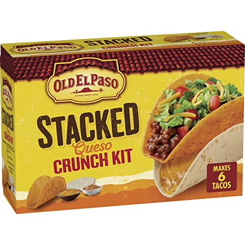 0046000135182 - OLD EL PASO STACKED QUESO CRUNCH TACO DINNER KIT, 6 COUNT