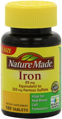 4600381311601 - NATURE MADE IRON 65MG, 180 TABLETS