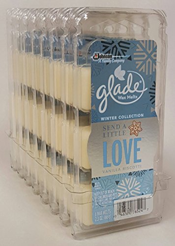0046005757891 - GLADE WAX MELTS ~ LIMITED EDITION SEND A LITTLE LOVE VANILLA BISCOTTI 6 CT. PER PACKAGE (CASE-PACKED 8 PACKAGES PER CASE) 48 WAX MELTS
