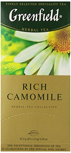 4605246004322 - GREENFIELD TEA, RICH CAMOMILE, 25 COUNT
