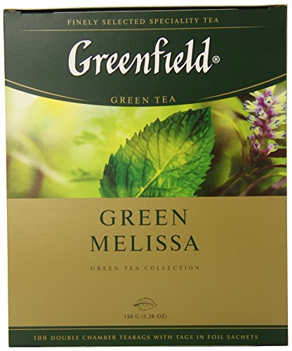 4605246008795 - GREENFIELD TEA, GREEN MELISSA, 100 COUNT