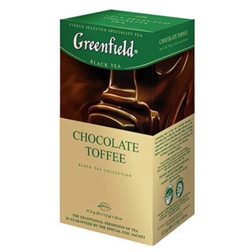 4605246010248 - GREENFIELD BLACK TEA CHOCOLATE TOFFEE 25 BAGS