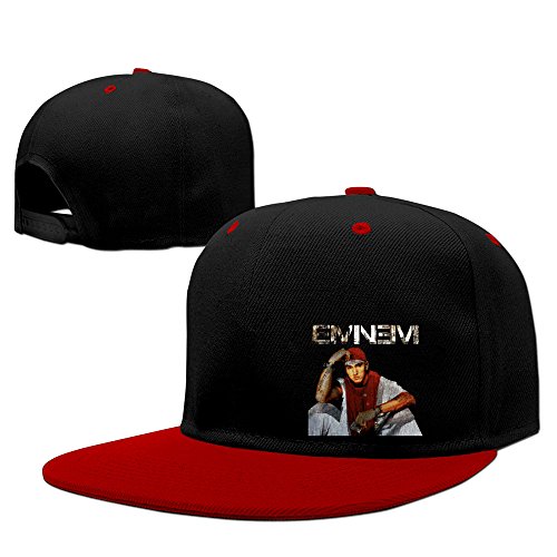 4606160916647 - BESTSELLER UNISEX SUPER RAP STAR EMINEM HIP HOP SNAPBACK ADJUSTABLE BASEBALL CAPS HATS RED
