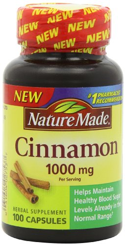 4607015250701 - NATURE MADE CINNAMON CAPSULES 1000 MG, 100 COUNT