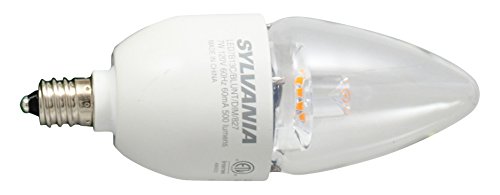 0046135796272 - SYLVANIA ULTRA LED CHANDELIER BULB DIMMABLE 7W REPLACING 60W HALOGEN B13 / CANDELABRA BASE / 2700K -WARM WHITE