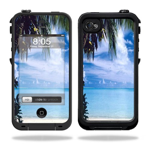 0046144039124 - MIGHTYSKINS PROTECTIVE VINYL SKIN DECAL COVER FOR LIFEPROOF IPHONE 4 / 4S CASE WRAP STICKER SKINS BEACH BUM