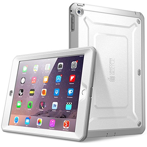 0046144968240 - SUPCASE BEETLE DEFENSE SERIES FOR APPLE IPAD MINI WITH RETINA DISPLAY (2ND GEN) FULL-BODY HYBRID PROTECTIVE CASE WITH BUILT-IN SCREEN PROTECTOR (WHITE/GRAY) - DUAL LAYER DESIGN/IMPACT RESISTANT BUMPER (ALSO COMPATIBLE WITH IPAD MINI 1ST GENERATION)
