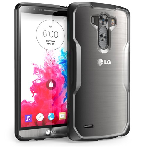 0046144969896 - LG G3 CASE, SUPCASE PREMIUM HYBRID PROTECTIVE BUMPER CASE COVER FOR LG G3, FROST CLEAR/BLACK