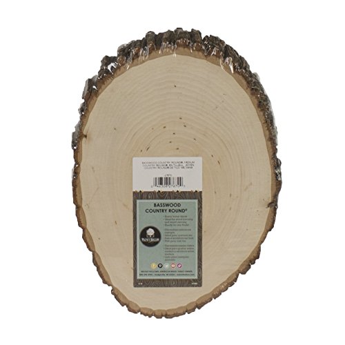 0046308276709 - WALNUT HOLLOW BASSWOOD COUNTRY ROUND, MEDIUM FOR WOODBURNING, HOME DÉCOR AND RUSTIC WEDDINGS