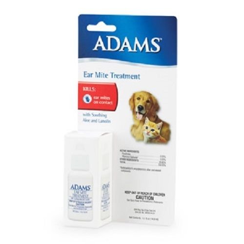 4634502245360 - ADAMS DOG EAR MITE REMEDY 1/2 OZ BOTTLE CLEANER WAX TO THE USA