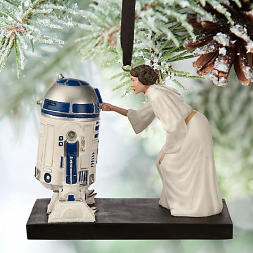 4643428288948 - DISNEY STORE SKETCHBOOK STAR WARS PRINCESS LEIA R2-D2 ORNAMENT NEW WITH BOX