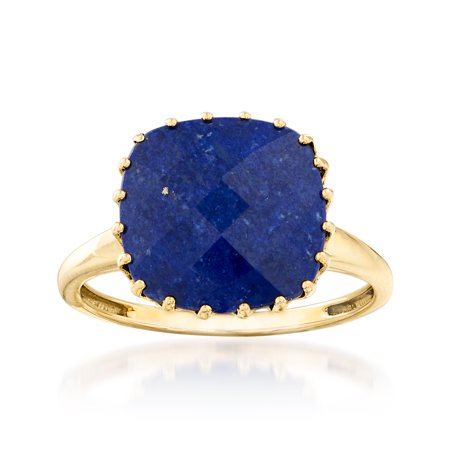 0464514946429 - ROSS-SIMONS SQUARE LAPIS RING IN 14KT YELLOW GOLD