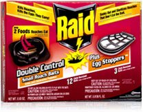 0046500016349 - RAID DOUBLE CONTROL SMALL ROACH BAITS PLUS EGG STOPPERS 12-COUNT BOXES