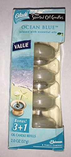0046500706059 - GLADE OCEAN BLUE OIL CANDLE REFILL (1 PACKAGE OF 4)