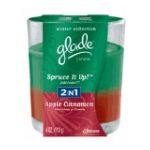 0046500725463 - JAR CANDLE SPRUCE IT UP AND APPLE CINNAMON 2-IN-1