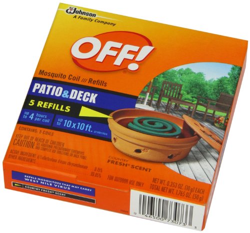 0046500730733 - OFF! HOUSE/YARD MOSQUITO COIL REFILL 4 COUNT